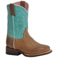 thumbnail image 1 of Roper Boys 09-119-7022-8405   Stars Leather Sole 10` Shaft Cowgirl Boot 7 Brown, 1 of 1