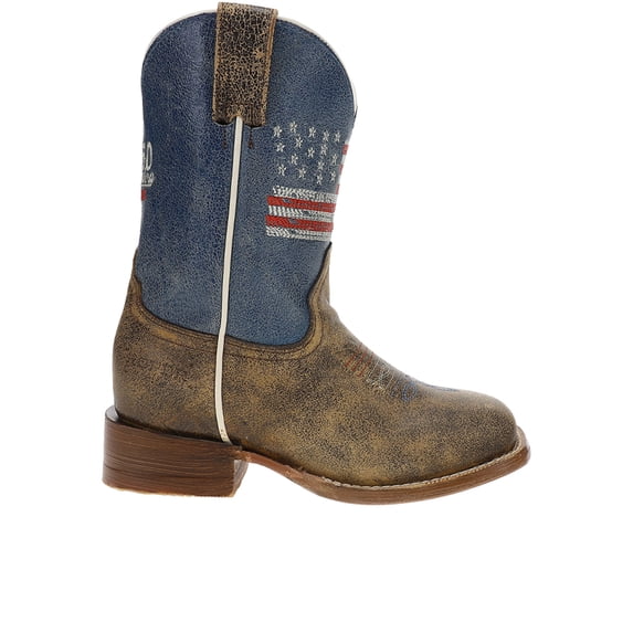 Roper Boys 250 Usa Square Toe Cowboy Mid Calf Boots