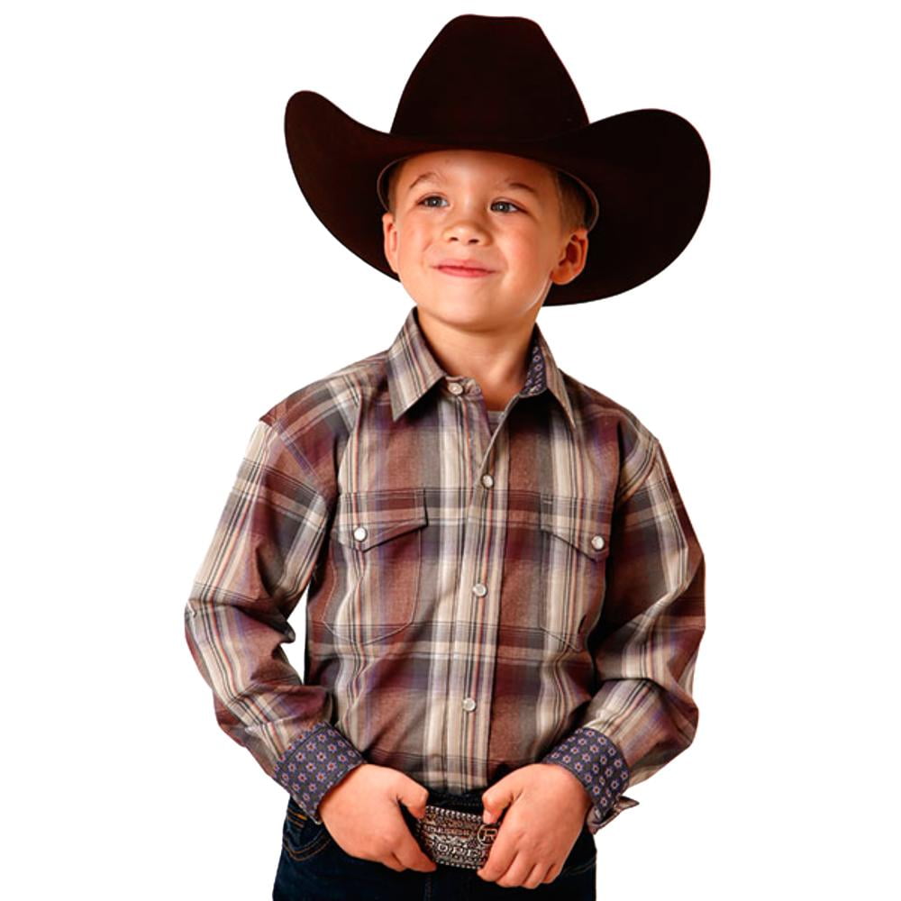 Roper - Boys Karman Classics Solid Long Sleeve Western Shirt main image 1