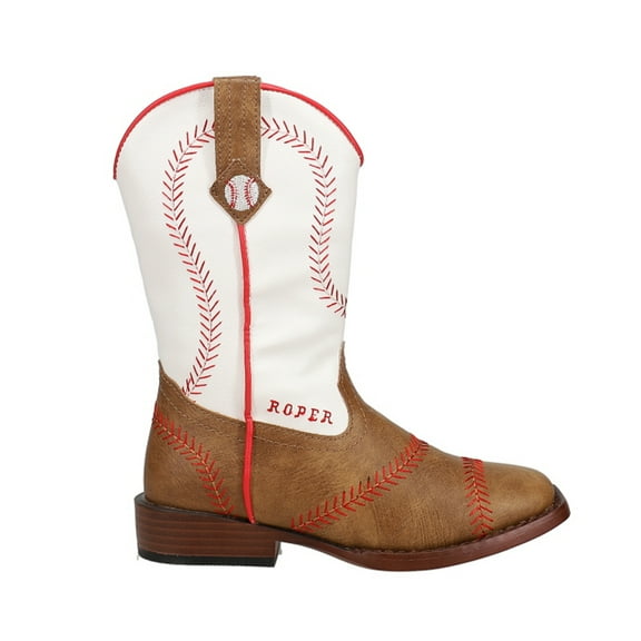 Roper Boys Baseball Square Toe Cowboy Mid Calf Boots