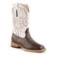 thumbnail image 1 of Roper Boys Bumps Faux Ostrich Square Toe Cowboy   Mid Calf Boots, 1 of 5