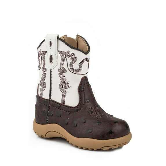Roper Boys Cowbaby Bumps Round Toe Cowboy Mid Calf Boots