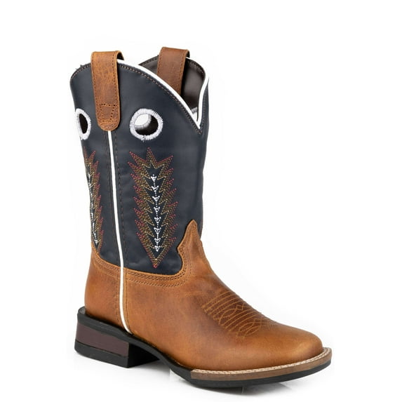 Roper Footwear Boys Kids Roper James Cowboy Boot 3 Brown