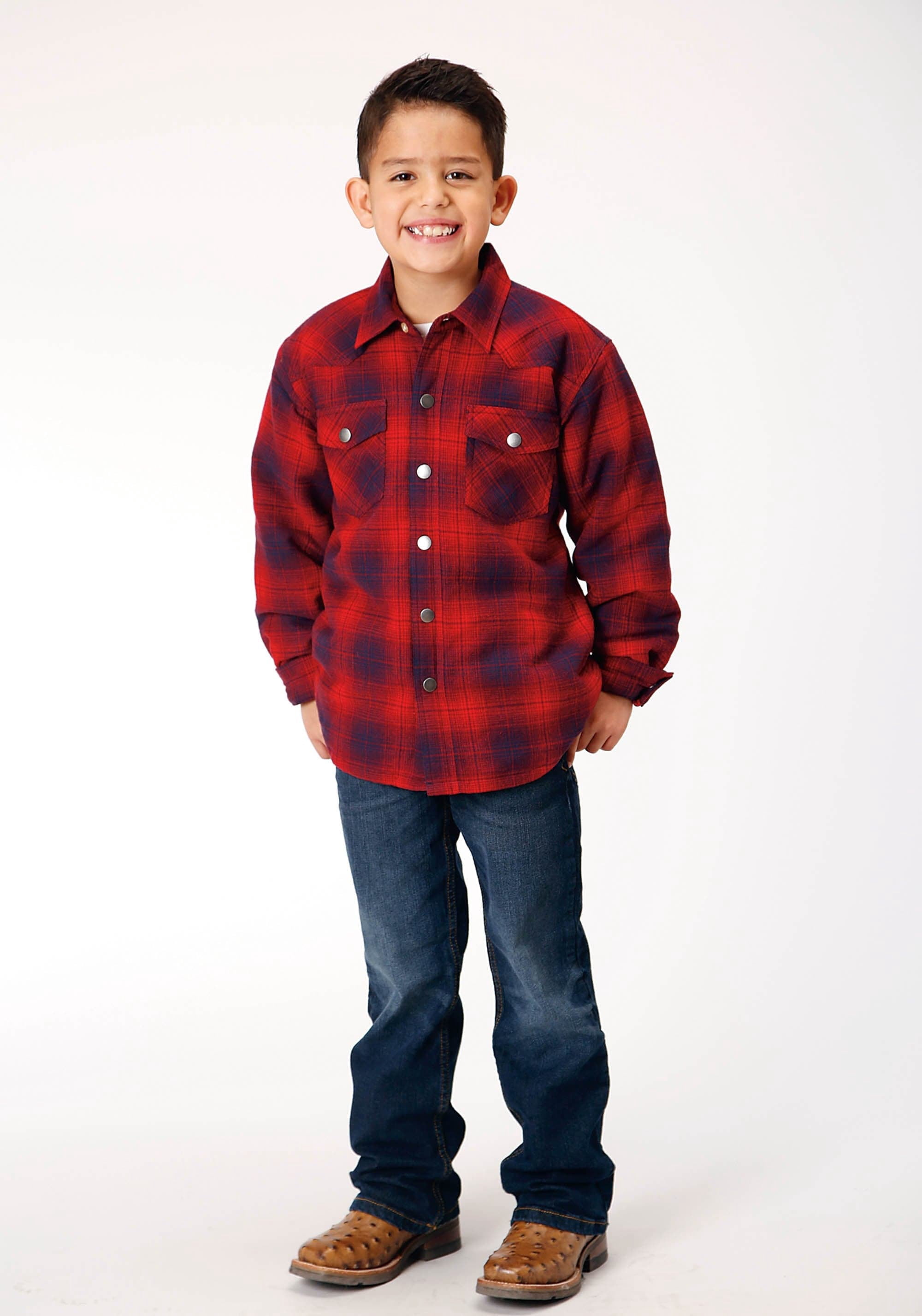 Roper - Boys Long Sleeve Western Shirt