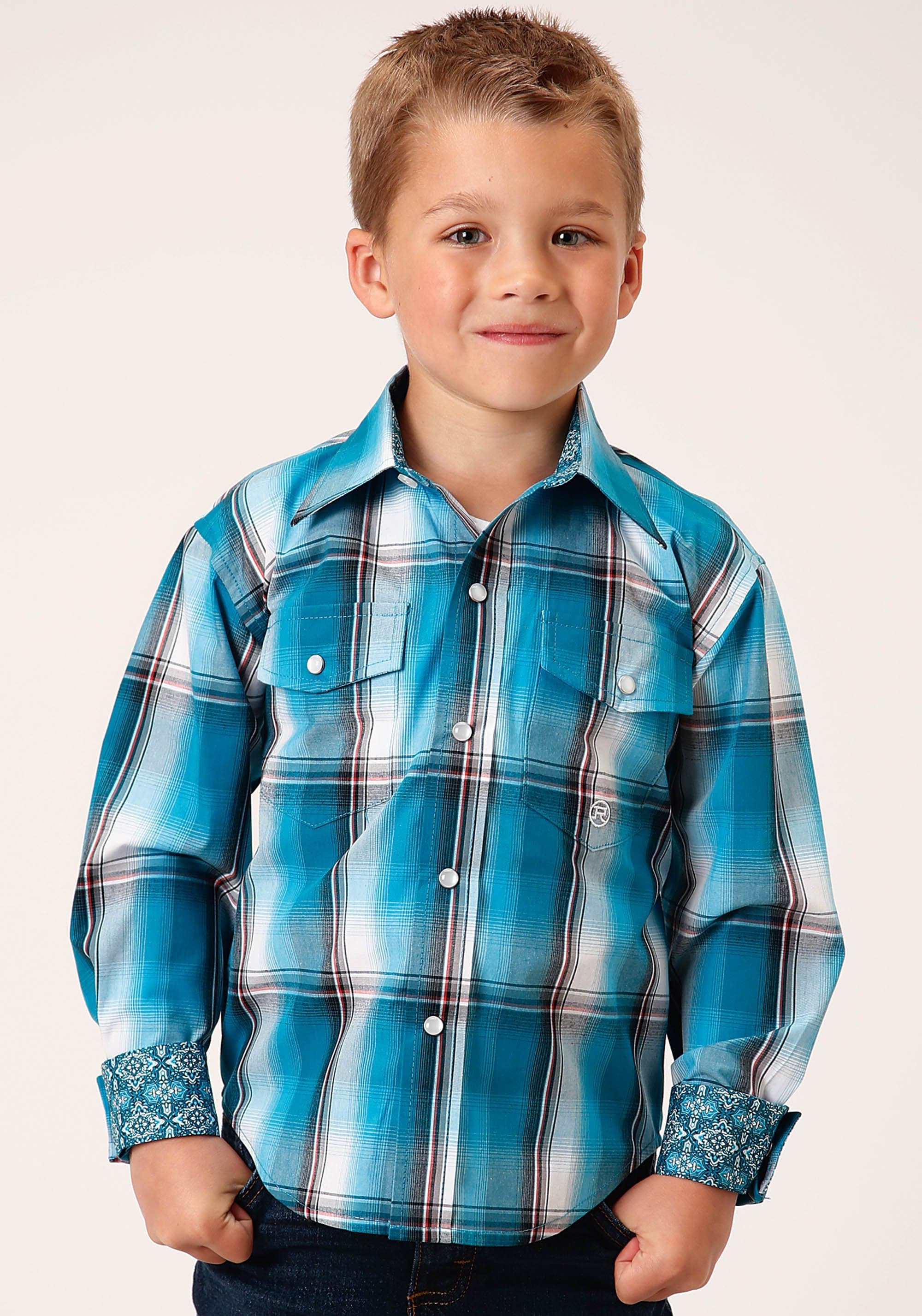 Roper - Boys Long Sleeve Western Shirt