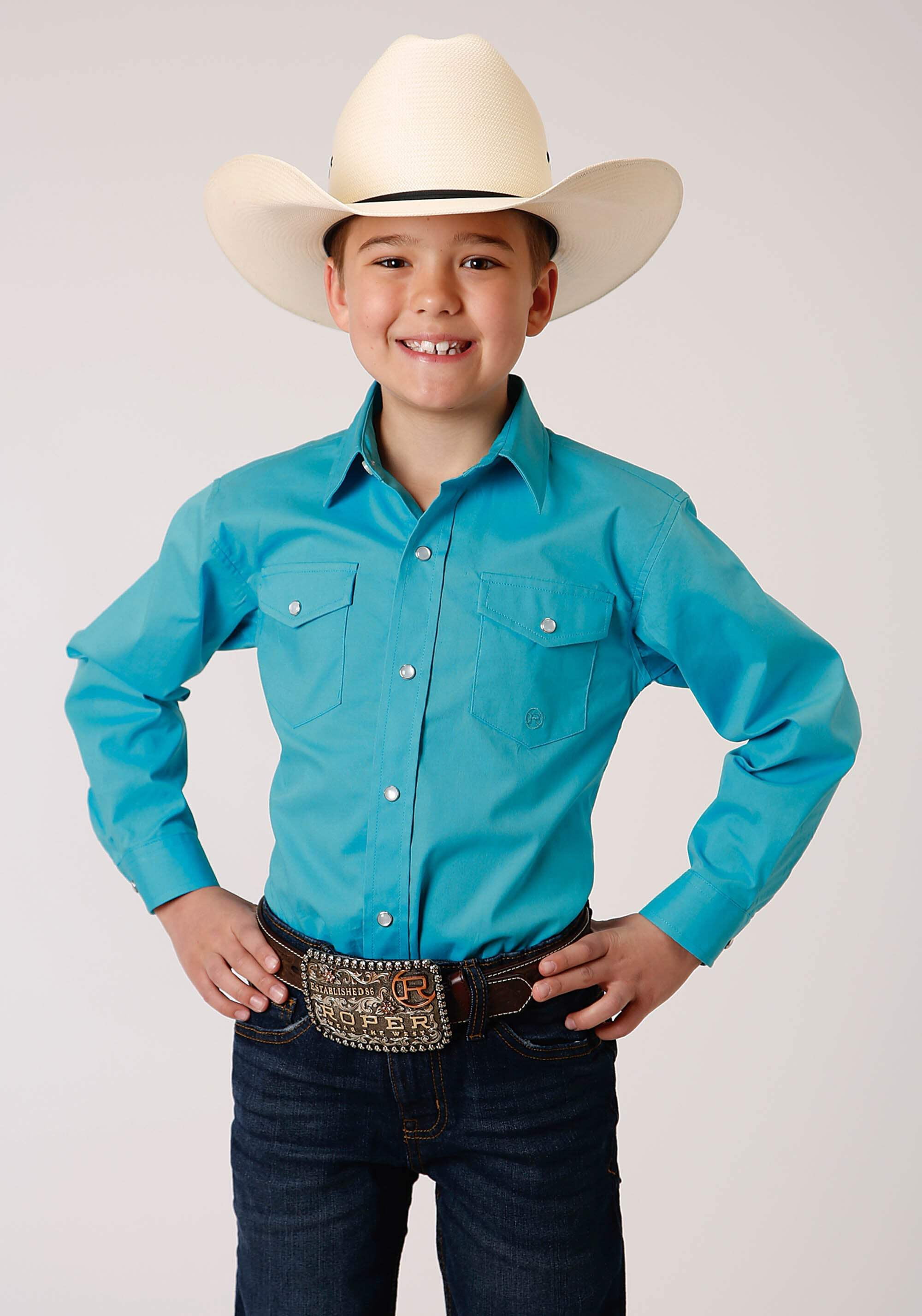 Roper - Boys Long Sleeve Western Shirt main image 0