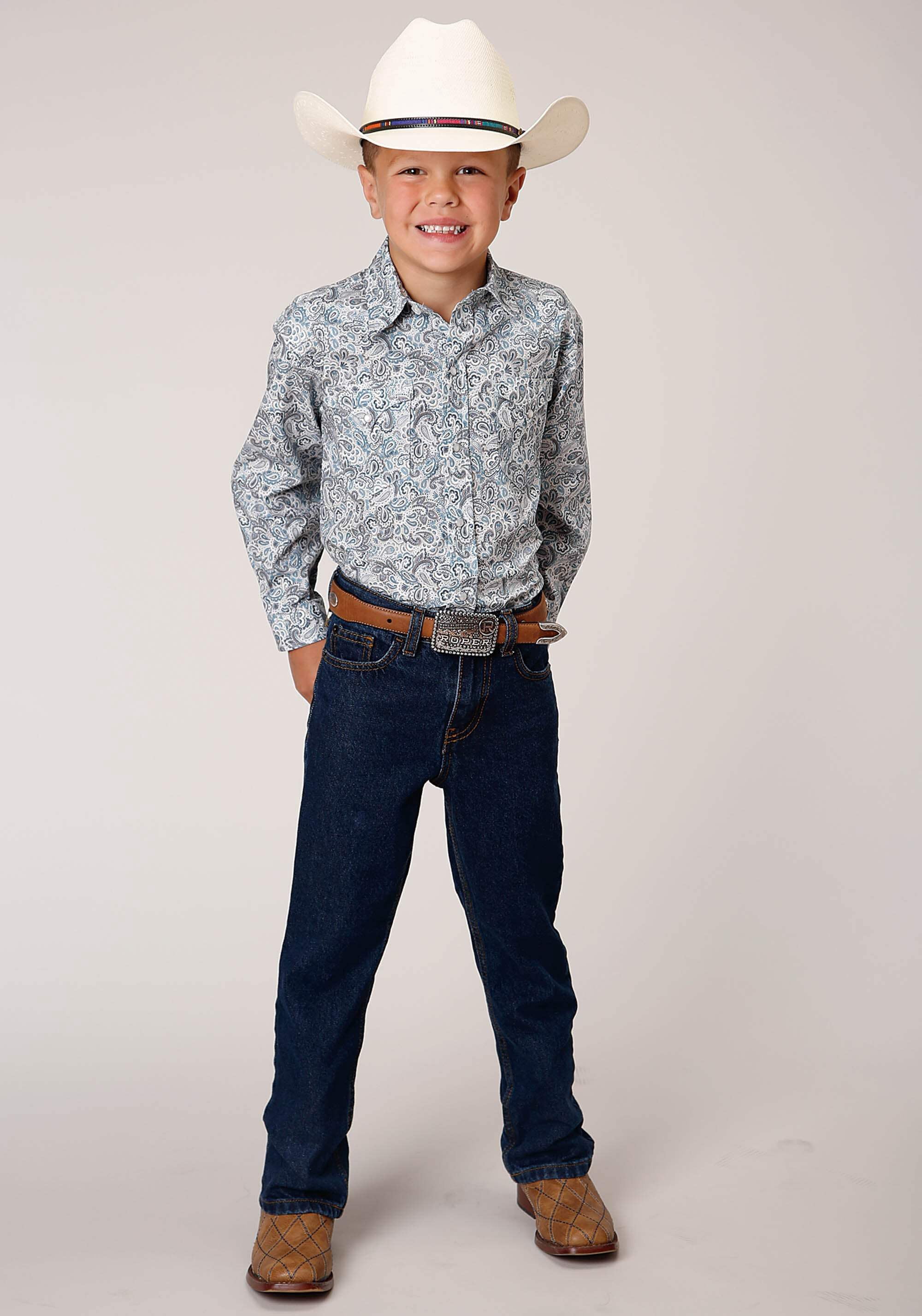 Roper - Boys Long Sleeve Western Shirt main image 1