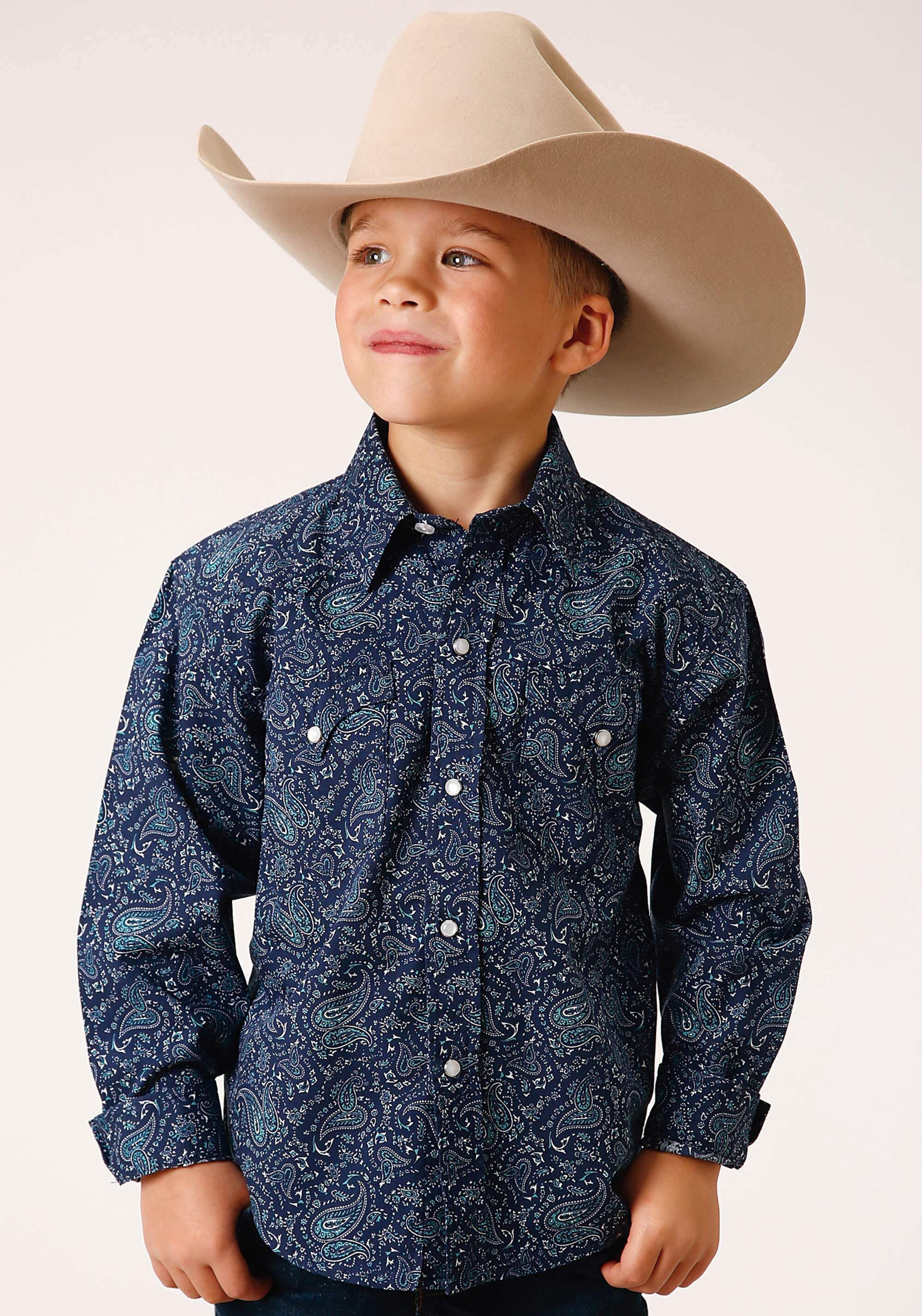 Roper - Boys Long Sleeve Western Shirt