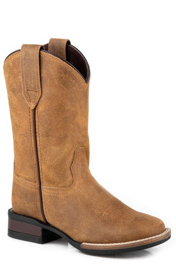 Boys Monterey Square Toe Cowboy Mid Calf Boots