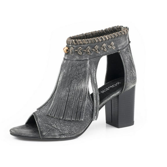 Roper Casual Shoes Womens Bettina Mule 8.5 B Black 09-021-0946-1290 BL