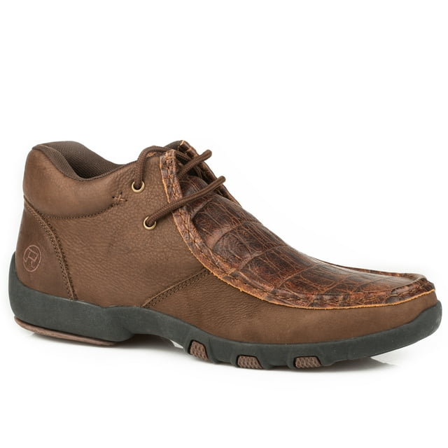 Roper Chukka Brown Leather Embossed - Footwear Men's   - 09-020-1780-2090Br