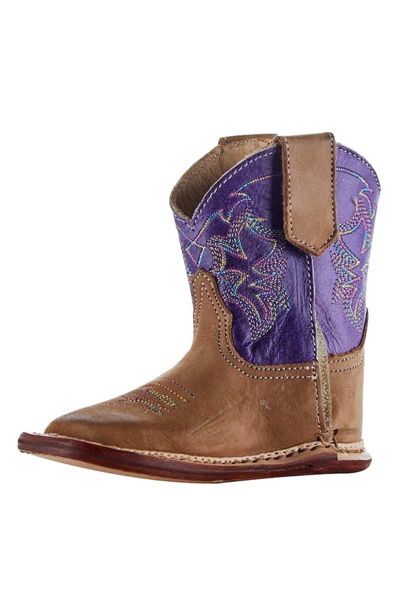 Footwear Boys NRS Exclusive Infant Vamp Purple Shaft Boot 3 Tan