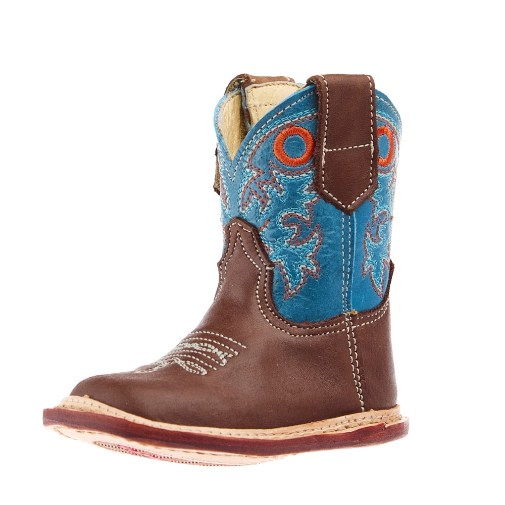 Roper Footwear Boys Roper Infant Kash Square Toe with Blue Shaft Boot 4 ...