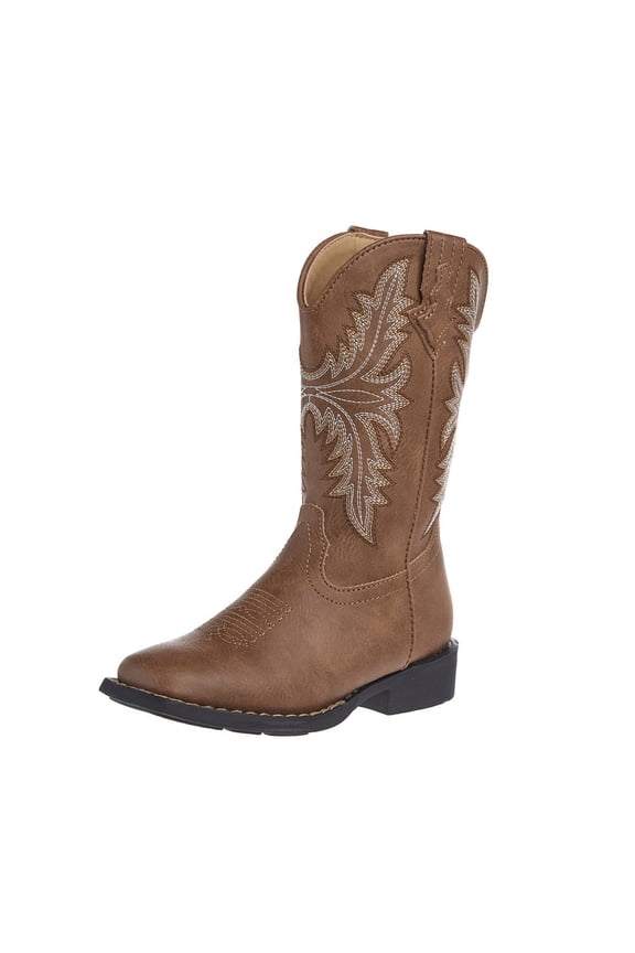 Footwear Boys Roper Little Kids Luke Square Toe Boot 1 M Tan