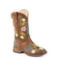 thumbnail image 1 of Roper Girls Bailey Floral Square Toe Cowboy   Mid Calf Boots, 1 of 5