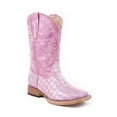 thumbnail image 1 of Roper Girls Checkered Square Toe Cowboy   Mid Calf Boots, 1 of 5