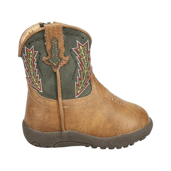 Roper Girls Cowbaby Arrowheads Round Toe Cowboy   Mid Calf Boots