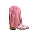 thumbnail image 1 of Roper Girls Double Fringe Glitter Metallic Square Toe Cowboy   Mid Calf Boo, 1 of 1