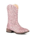 thumbnail image 1 of Roper Girls Glitter Galore Square Toe Cowboy   Mid Calf Boots, 1 of 5