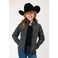 thumbnail image 1 of Roper Girls Heather Grey Softshell Tech Jacket, 1 of 1