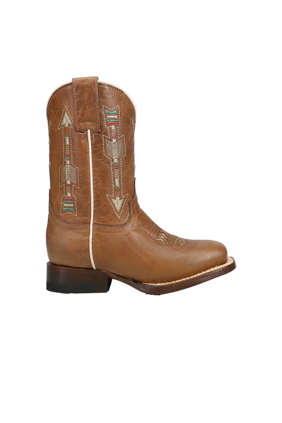Girls Indian Arrows Square Toe Cowboy   Mid Calf Boots