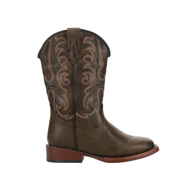 Roper Girls Patrick Square Toe Cowboy  Mid Calf Boots