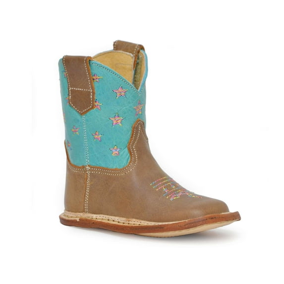 Roper Infant Girls Burnish Brown Lthr Vamp Boot