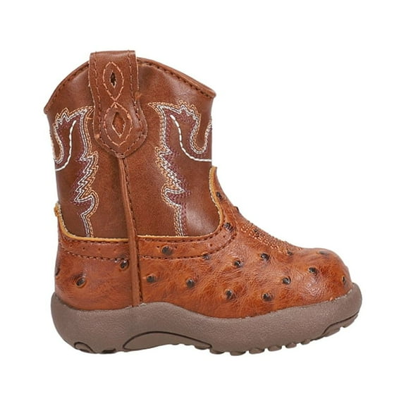 Roper Infant Girls Cowbaby Bumps Embroidery Round Toe Casual Boots Mid Calf