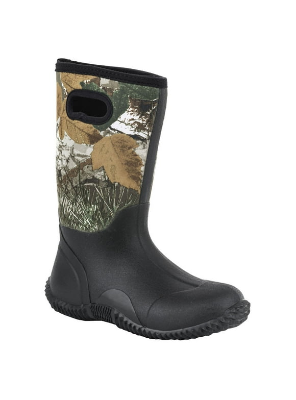 Boys Camo Rubber Boots