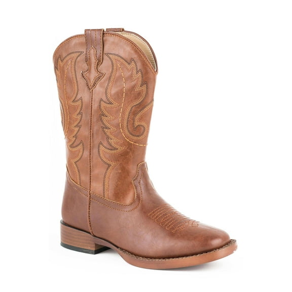 Roper Western Boots Boys Square Toe 9 Child Brown 09-018-1900-1701 BR