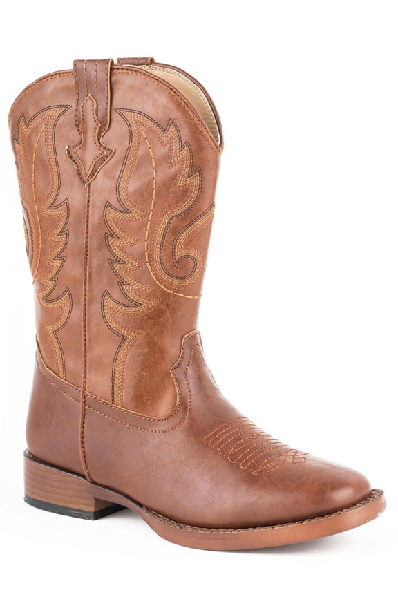 Western Boots Boys Square Toe 9 Child Brown 09-018-1900-1701 BR