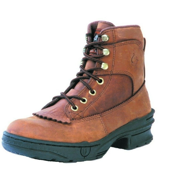 Roper Men's Hiking Boots, 6-inch Shaft Round Toe Rocky Brown, Size 10.5