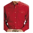 thumbnail image 1 of Roper Men's Solid Amarillo Collection Long Sleeve Western Shirt Red X-Large, 1 of 5