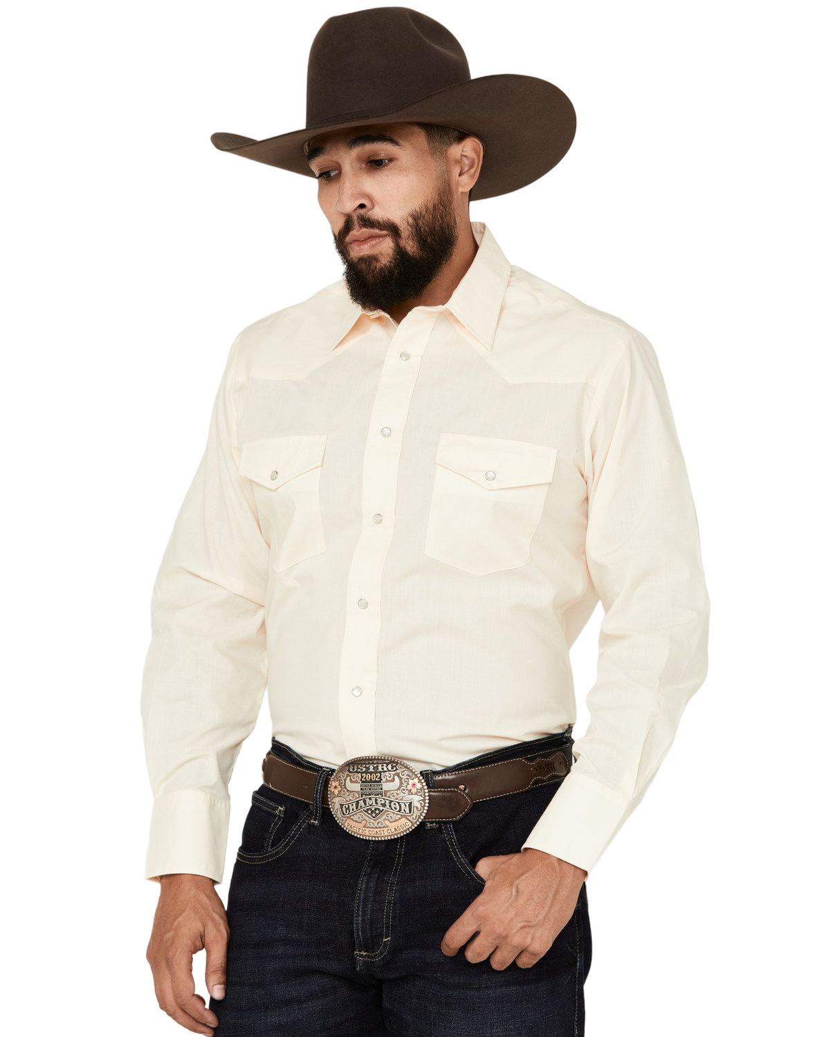 Roper 2221 Solid (Brown) - Men's Western Shirt