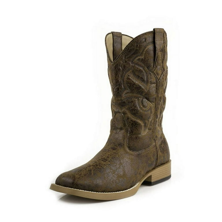 Roper Men s Vintage Square Toe Western Boot Walmart