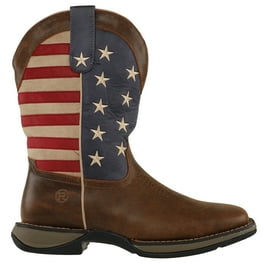 Roper Mens American Wilder Patriotic Square Toe Cowboy Casual Mid Calf Boo Walmart