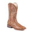 thumbnail image 1 of Roper 09-020-1900-0807 (DS)Mens Tan Faux Leather Ostrich Print Vamp Tan 10 D, 1 of 7
