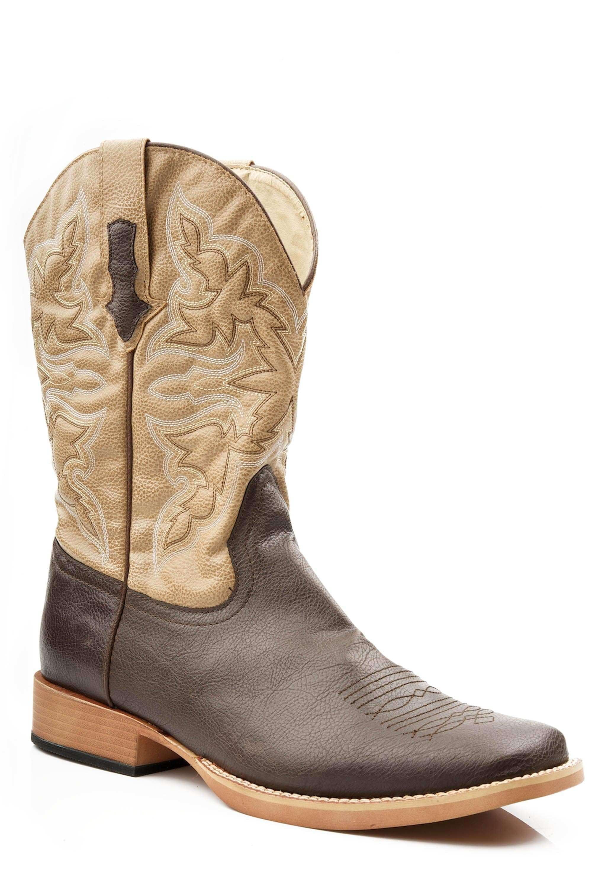 Roper Men\'s 13 Cowboy Classic Square Toe Cowboy  Mid Calf Boots Amazon.com | ROPER Mens Classic Square Toe Casual Boots Mid  main image 4