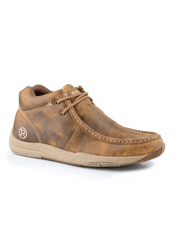Mens Clearcut Round Toe Chukka  Ankle Boots