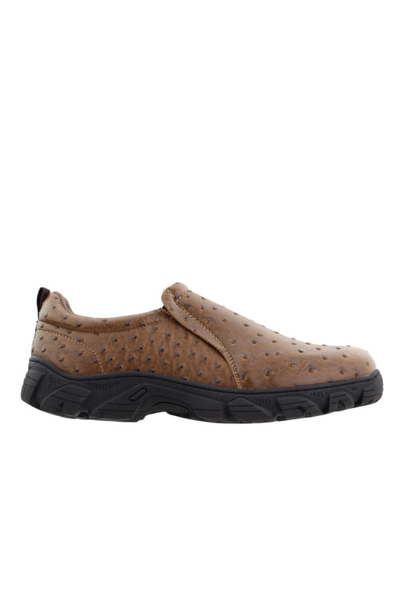 Mens Performance Faux Ostrich Slip On Casual Shoes