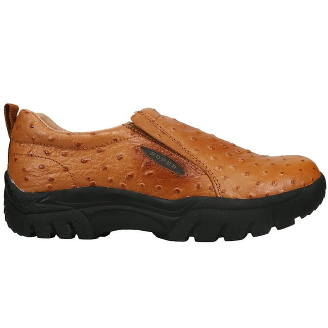Roper Mens Faux Ostrich Performance Slip On Casual Shoes - Walmart.com