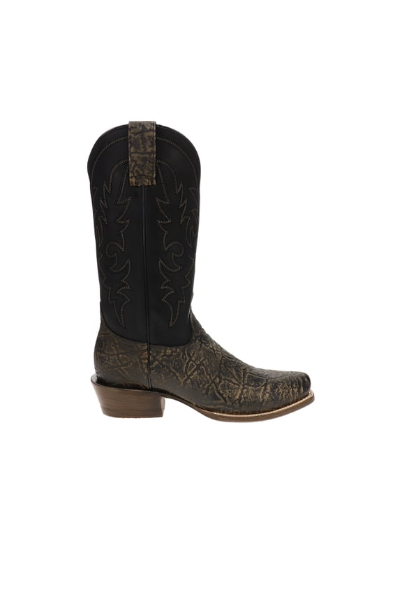 Mens  Foot Square Toe Cowboy  Mid Calf Boots