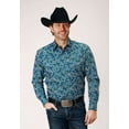 thumbnail image 1 of Roper Mens Long Sleeve Snap Canyon Paisley Western Shirt, 1 of 1
