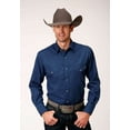 thumbnail image 1 of Roper Western Shirt Mens L/S Solid Pockets XL Blue 01-001-0025-0661 BU, 1 of 2