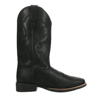 Roper Mens Monterey Embroidered Square Toe Pull On Cowboy  Mid Calf Boots
