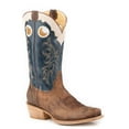thumbnail image 1 of Roper  Mens Ride Em' Cutter Tooled-Inlay Square Toe   Casual Boots   Mid Calf, 1 of 5