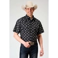thumbnail image 1 of Roper Mens Short Sleeve Snap Ombre Aztec Print Western Shirt, 1 of 1