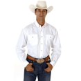 thumbnail image 1 of Roper Mens White Solid Long Sleeve Western Button Shirt, 1 of 1