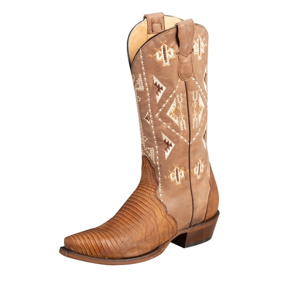 Roper Oiled Lizard Snip Toe Boots 9