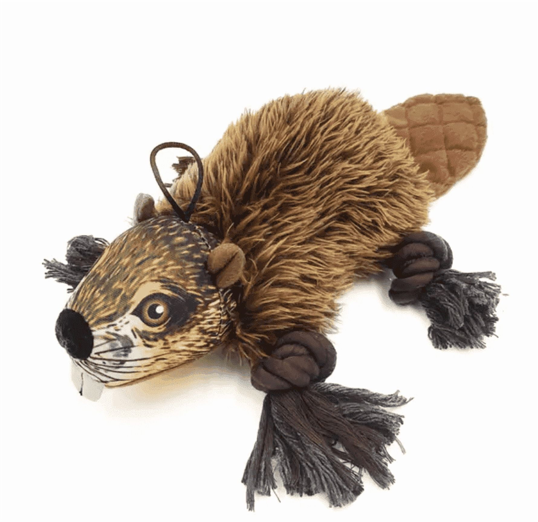 Steeldog Realistic Roper Beaver Plush Dog Toy, Rope & Tug Dog Toy, Rope ...